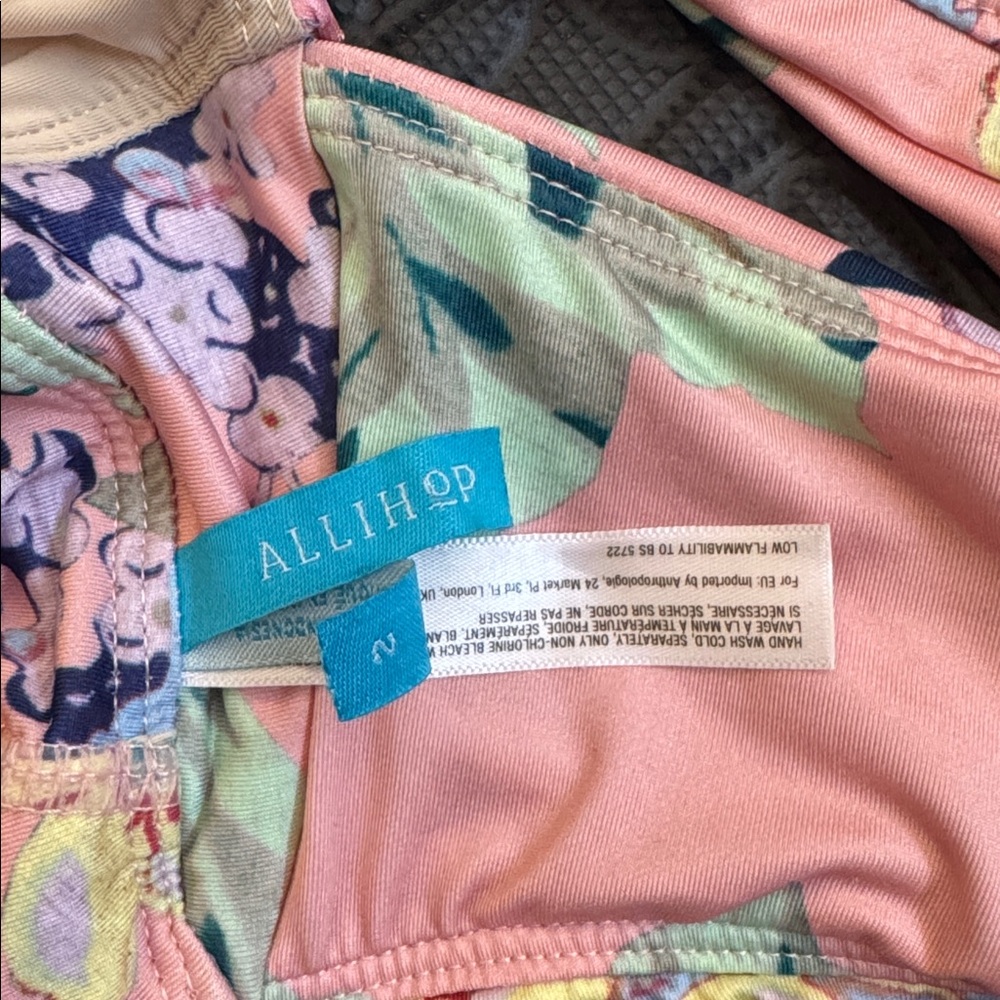 Anthropologie Allihop One Piece Floral Swimsuit GUC - Picture 4 of 4